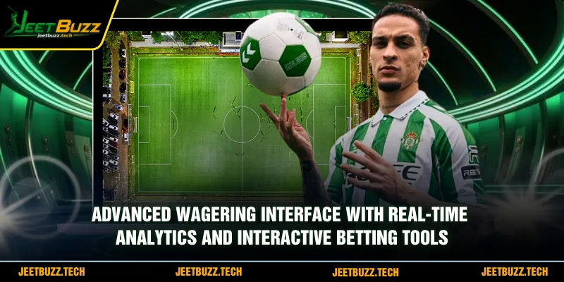 Advanced wagering interface with real-time analytics and interactive betting tools
