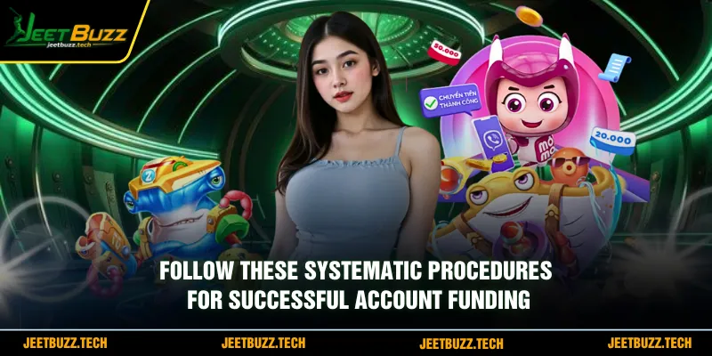 Follow these systematic procedures for successful account funding