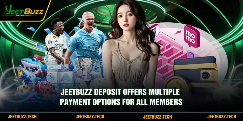 JeetBuzz deposit offers multiple payment options for all members