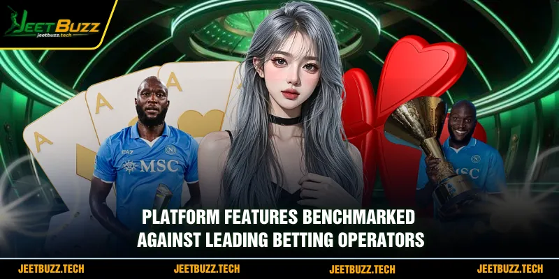 Platform features benchmarked against leading betting operators