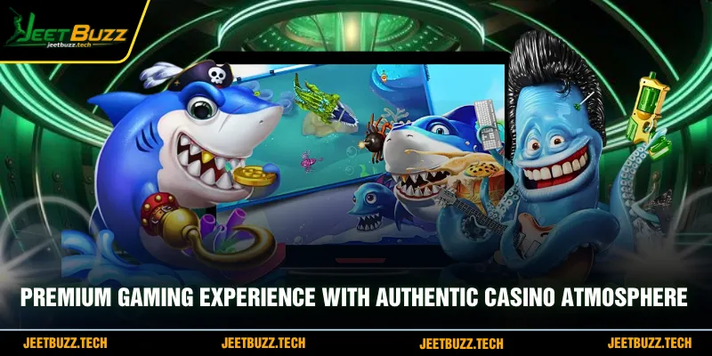 Premium gaming experience with authentic casino atmosphere