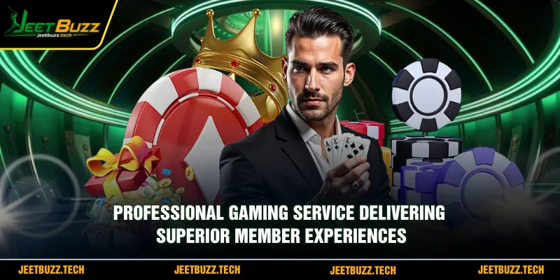 Professional gaming service delivering superior member experiences