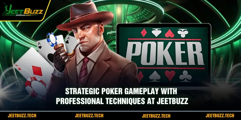 Strategic poker gameplay with professional techniques at JeetBuzz
