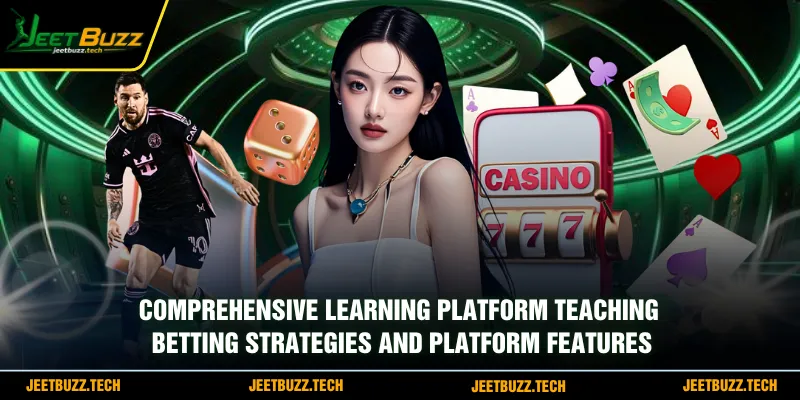 Comprehensive learning platform teaching betting strategies and platform features