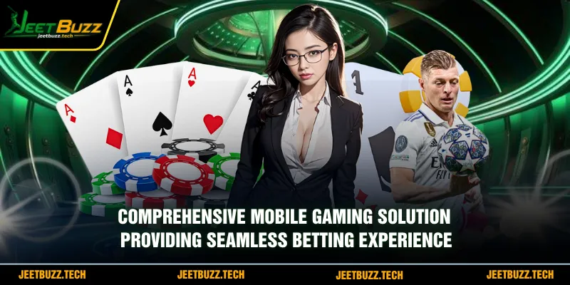 Comprehensive mobile gaming solution providing seamless betting experience
